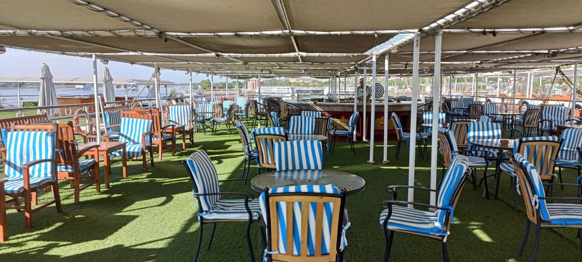 Sun deck of the MS TiYi Nile Cruise Nile cruise